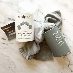Nodpod Grey Weighted Blanket For Your Eyes Sleep Mask